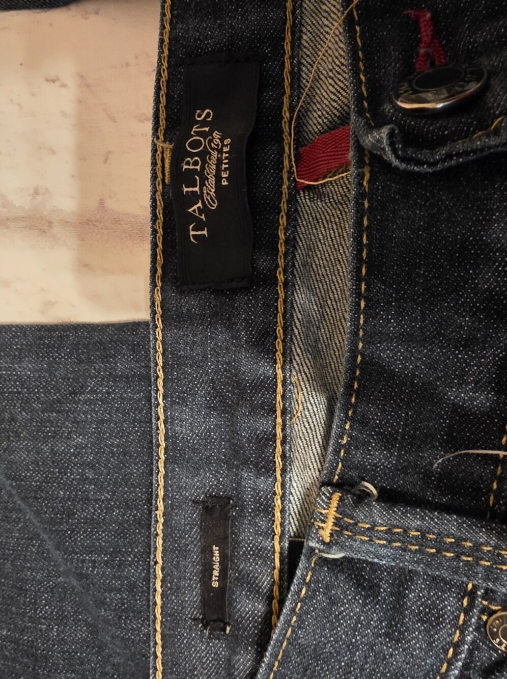 Talbots women's straight jeans size 12 petite - Picture 2 of 3